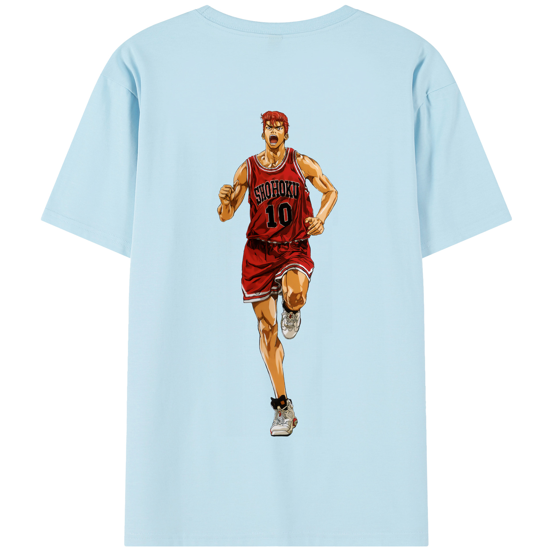 SLAM DUNK／スラムダンク 綿100％半袖Tシャツ（背面プリント）